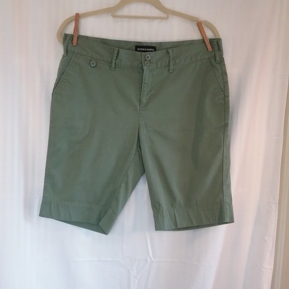 🌞 George & Martha Shorts Green Cotton 8 - Picture 3 of 13